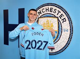 Phil Foden gia hạn hợp đồng với Man City